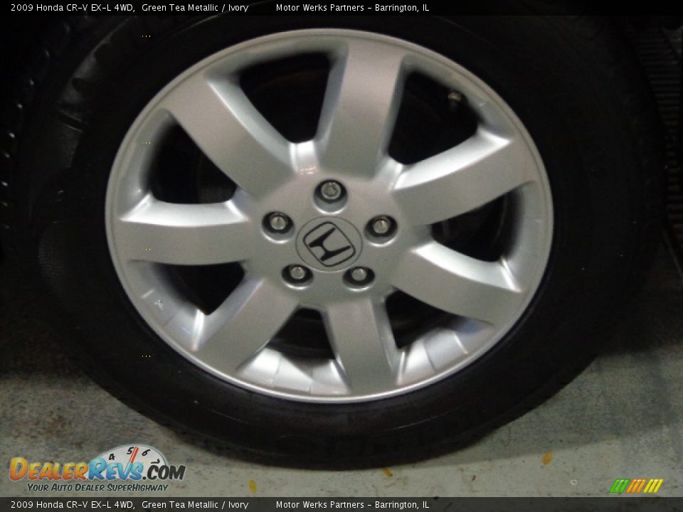 2009 Honda CR-V EX-L 4WD Green Tea Metallic / Ivory Photo #5