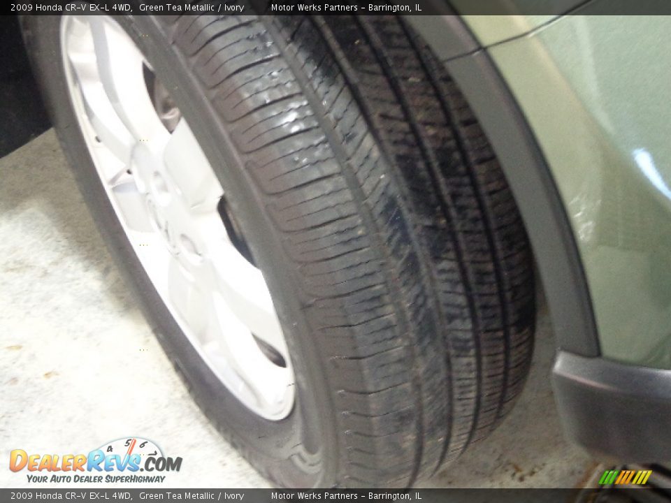 2009 Honda CR-V EX-L 4WD Green Tea Metallic / Ivory Photo #14