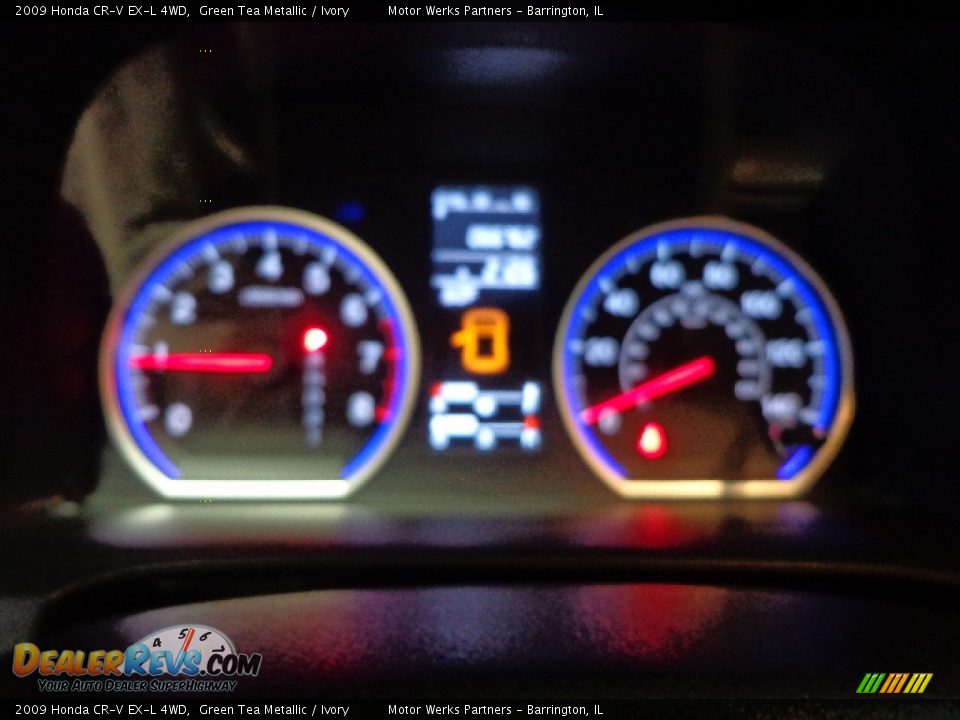 2009 Honda CR-V EX-L 4WD Green Tea Metallic / Ivory Photo #16