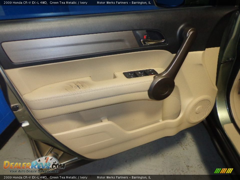 2009 Honda CR-V EX-L 4WD Green Tea Metallic / Ivory Photo #20