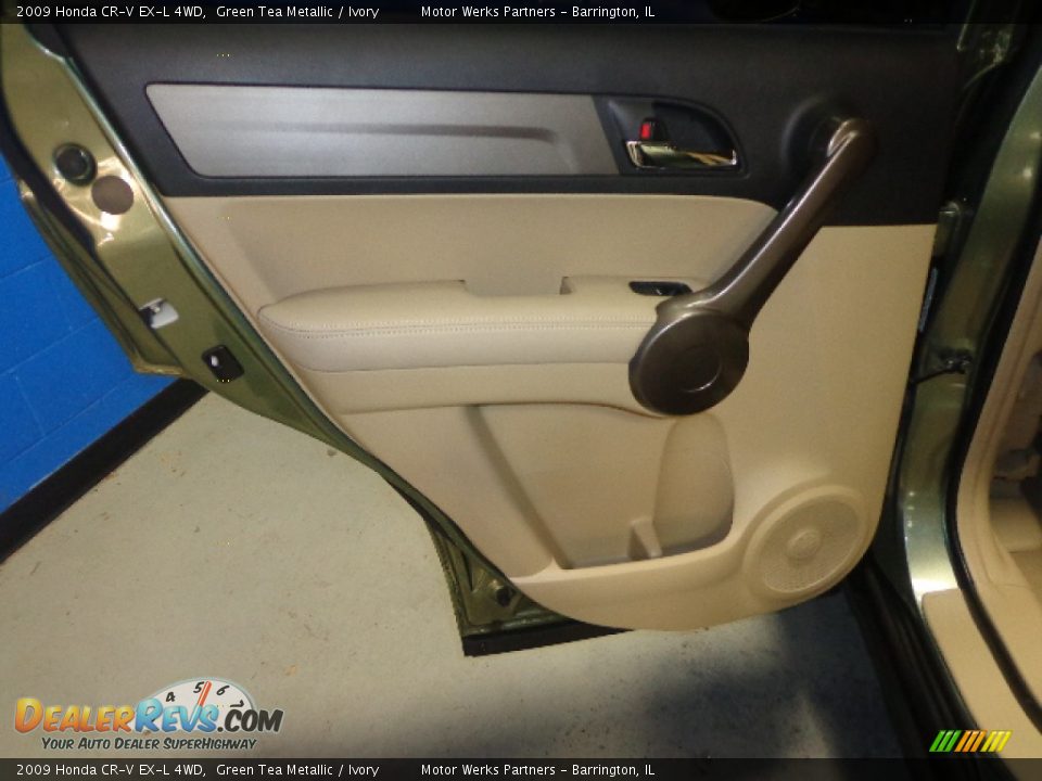 2009 Honda CR-V EX-L 4WD Green Tea Metallic / Ivory Photo #22