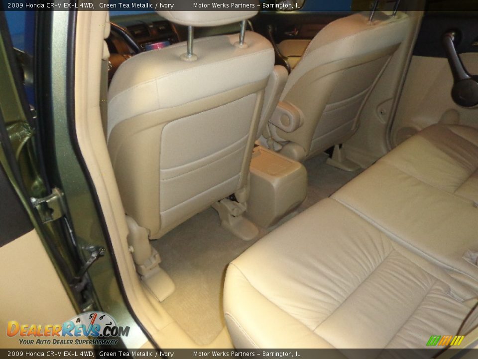 2009 Honda CR-V EX-L 4WD Green Tea Metallic / Ivory Photo #23
