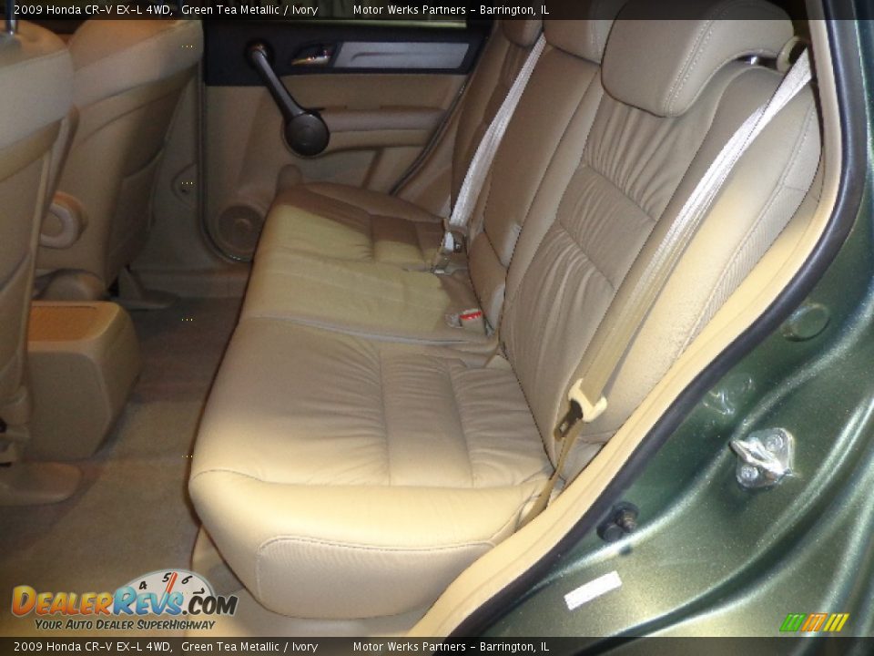 2009 Honda CR-V EX-L 4WD Green Tea Metallic / Ivory Photo #24