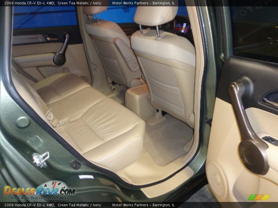 2009 Honda CR-V EX-L 4WD Green Tea Metallic / Ivory Photo #27