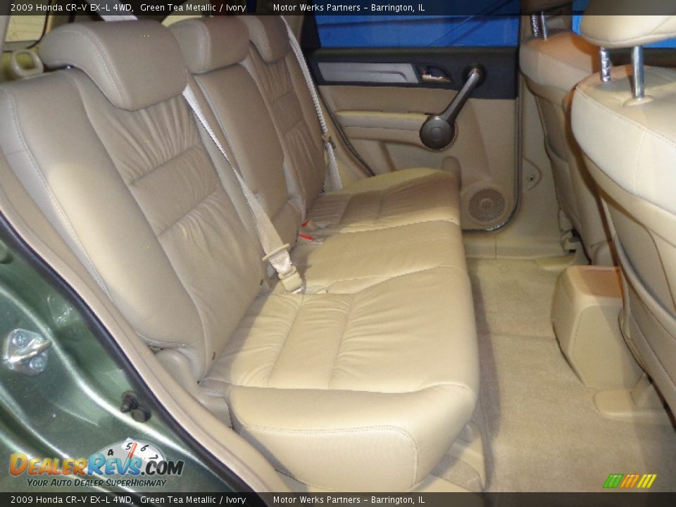 2009 Honda CR-V EX-L 4WD Green Tea Metallic / Ivory Photo #28