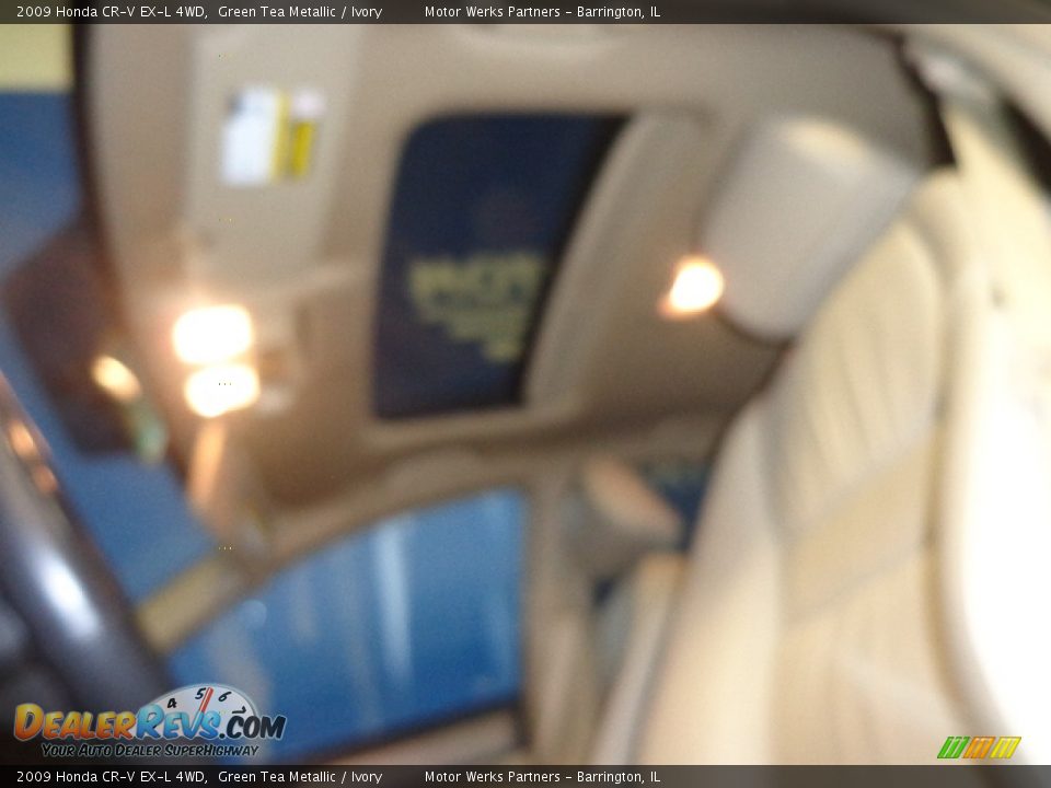 2009 Honda CR-V EX-L 4WD Green Tea Metallic / Ivory Photo #33