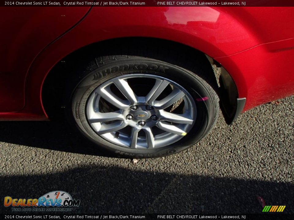 2014 Chevrolet Sonic LT Sedan Crystal Red Tintcoat / Jet Black/Dark Titanium Photo #2