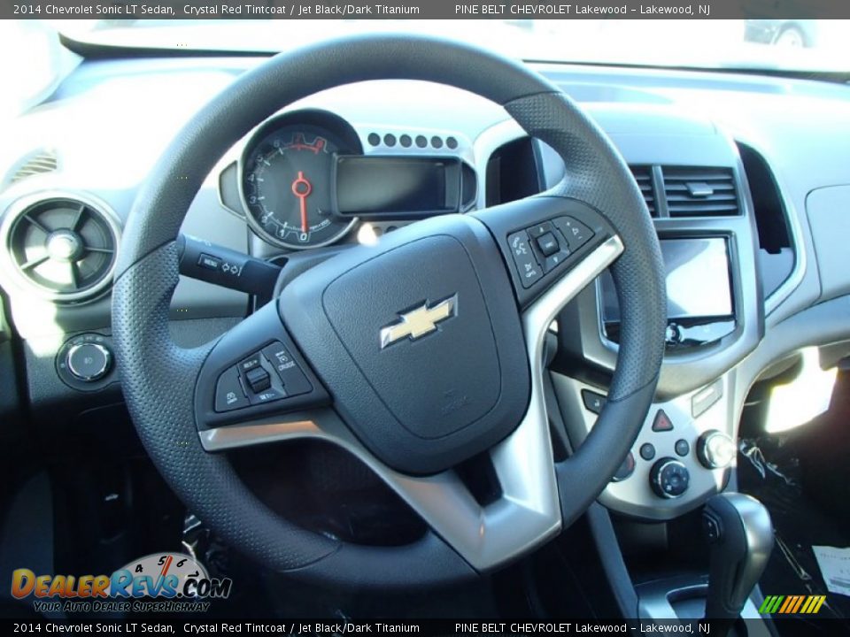 2014 Chevrolet Sonic LT Sedan Crystal Red Tintcoat / Jet Black/Dark Titanium Photo #7