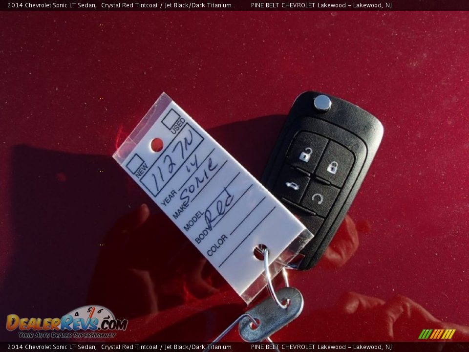 2014 Chevrolet Sonic LT Sedan Crystal Red Tintcoat / Jet Black/Dark Titanium Photo #11