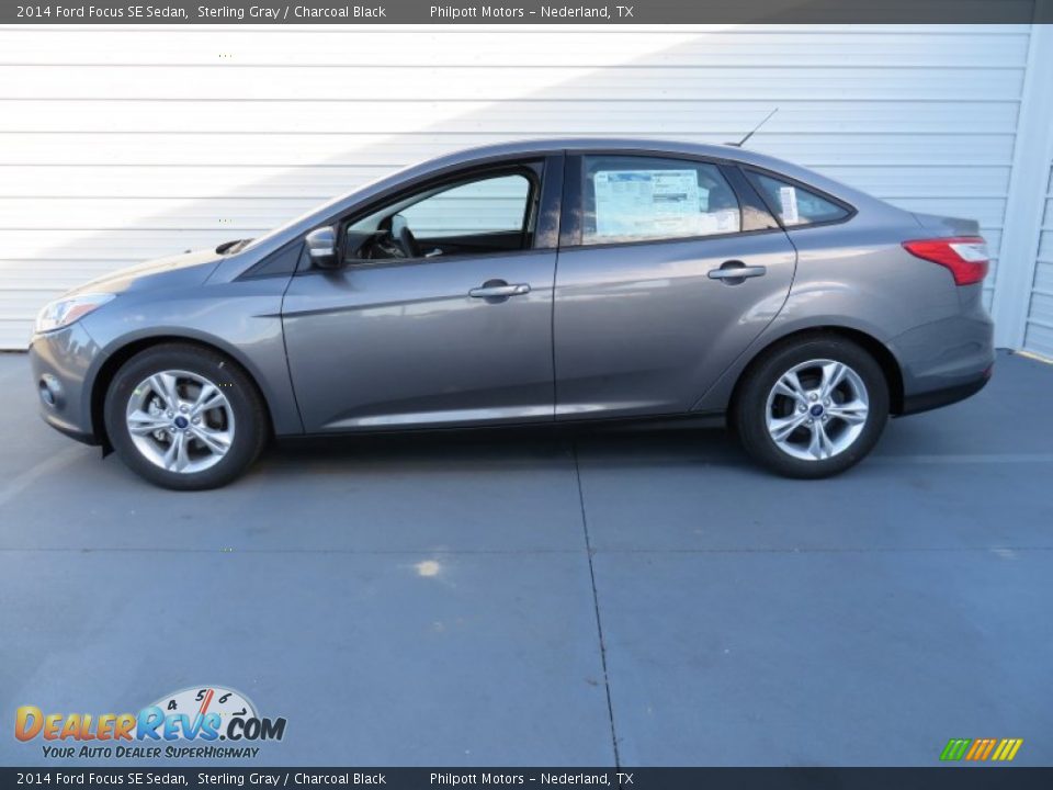 2014 Ford Focus SE Sedan Sterling Gray / Charcoal Black Photo #7
