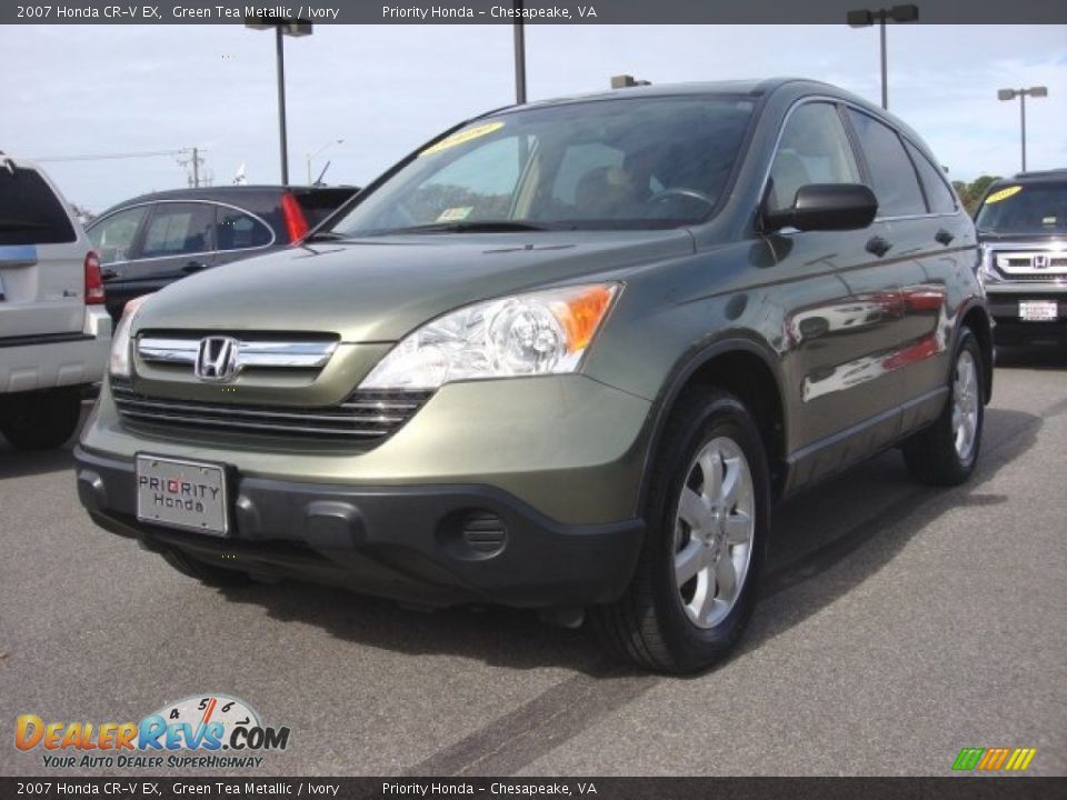 2007 Honda CR-V EX Green Tea Metallic / Ivory Photo #1