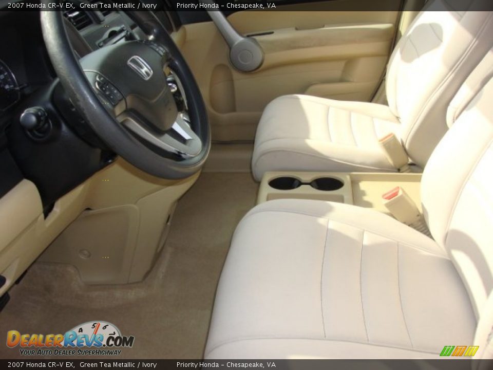 2007 Honda CR-V EX Green Tea Metallic / Ivory Photo #9