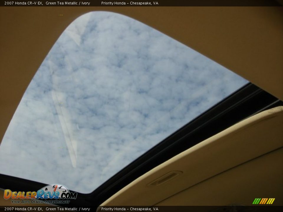 2007 Honda CR-V EX Green Tea Metallic / Ivory Photo #15