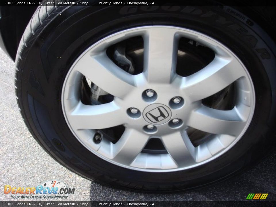 2007 Honda CR-V EX Green Tea Metallic / Ivory Photo #21