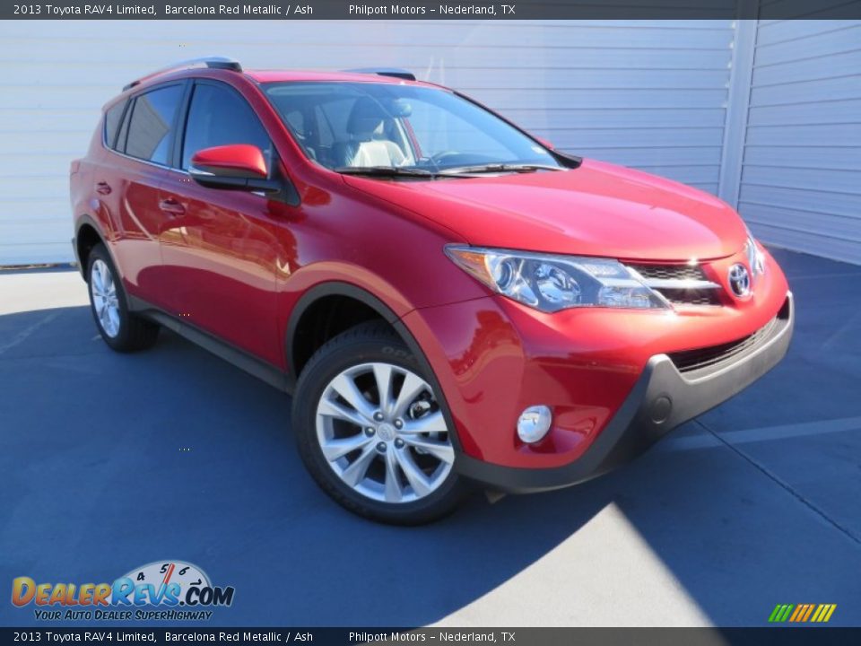 2013 Toyota RAV4 Limited Barcelona Red Metallic / Ash Photo #2