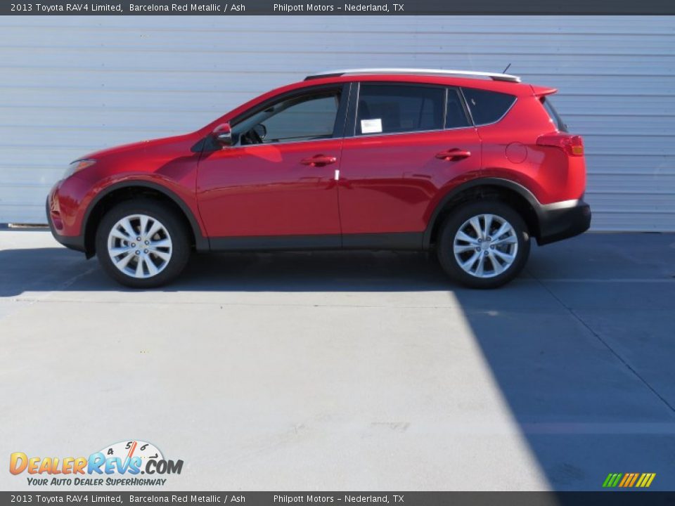 2013 Toyota RAV4 Limited Barcelona Red Metallic / Ash Photo #6