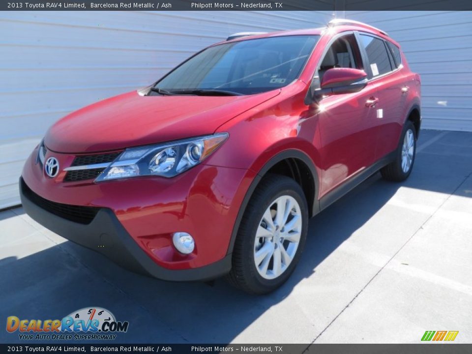 2013 Toyota RAV4 Limited Barcelona Red Metallic / Ash Photo #7