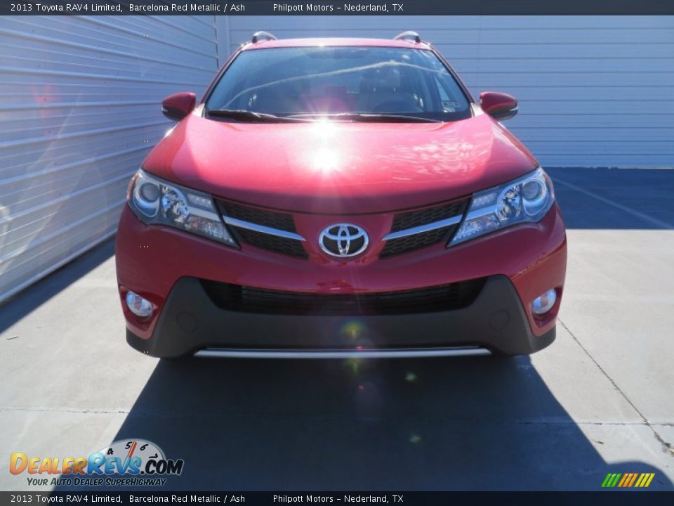 2013 Toyota RAV4 Limited Barcelona Red Metallic / Ash Photo #8