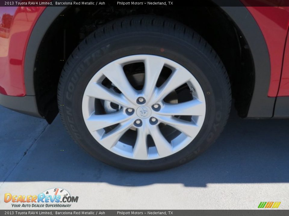 2013 Toyota RAV4 Limited Barcelona Red Metallic / Ash Photo #12