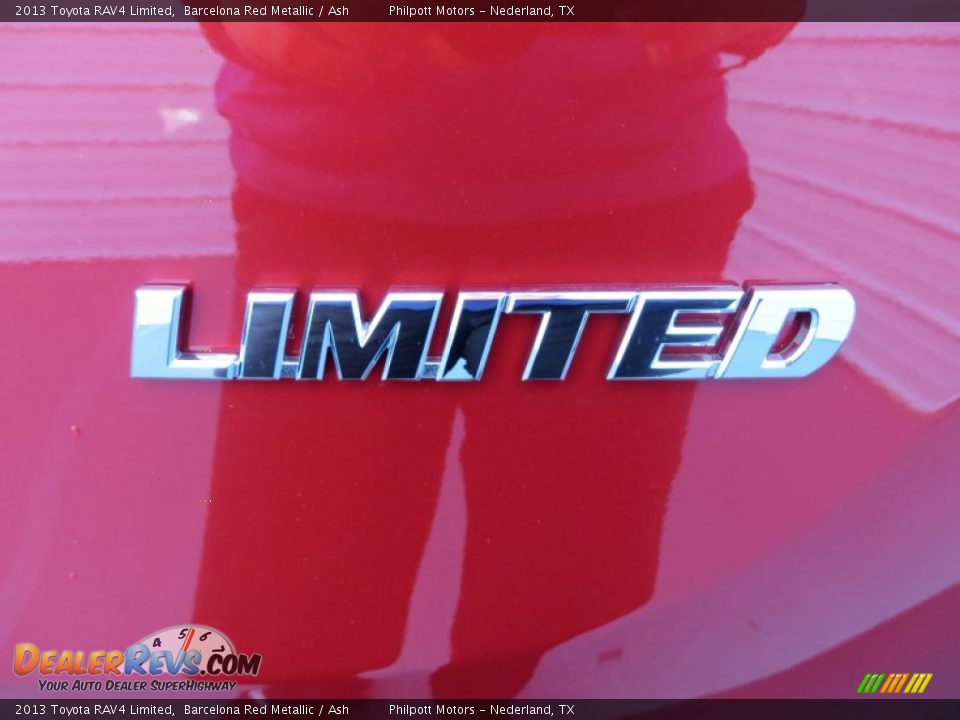 2013 Toyota RAV4 Limited Barcelona Red Metallic / Ash Photo #15