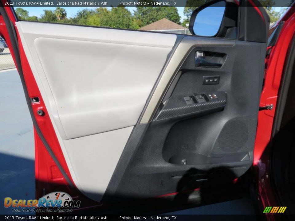 2013 Toyota RAV4 Limited Barcelona Red Metallic / Ash Photo #25