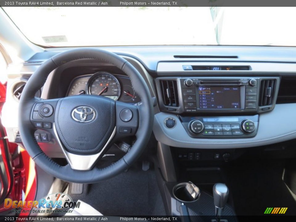2013 Toyota RAV4 Limited Barcelona Red Metallic / Ash Photo #30
