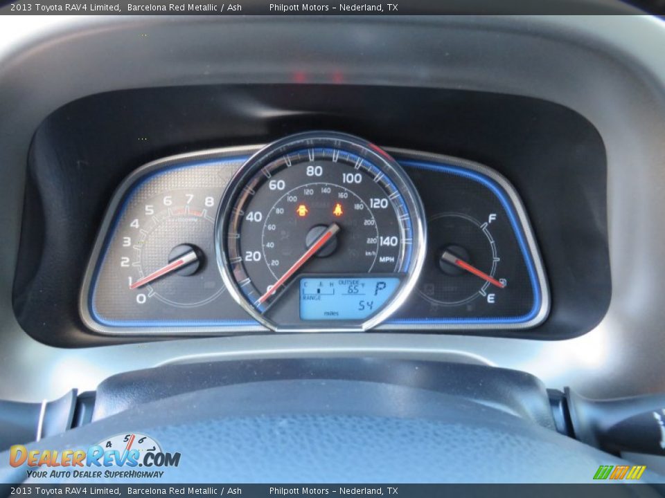 2013 Toyota RAV4 Limited Barcelona Red Metallic / Ash Photo #34