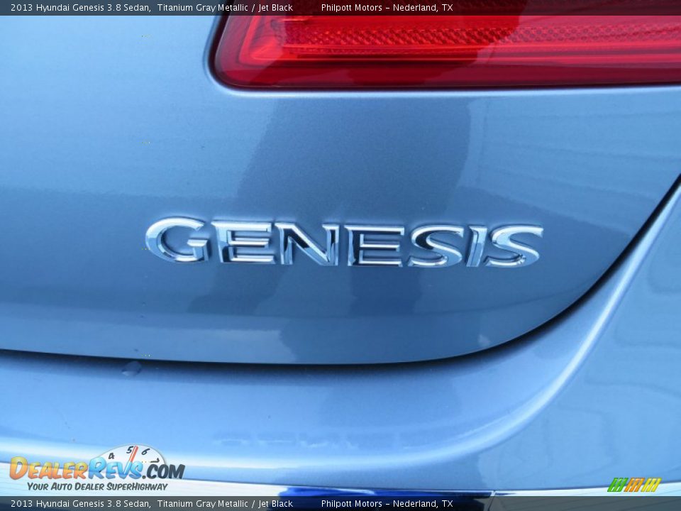 2013 Hyundai Genesis 3.8 Sedan Titanium Gray Metallic / Jet Black Photo #17