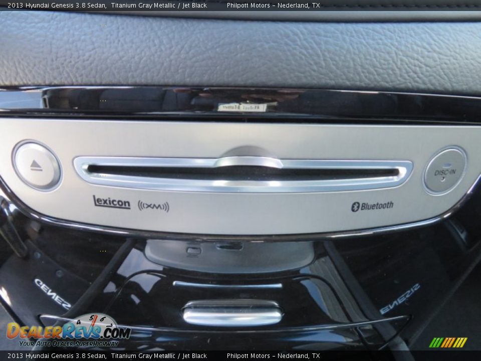 2013 Hyundai Genesis 3.8 Sedan Titanium Gray Metallic / Jet Black Photo #33