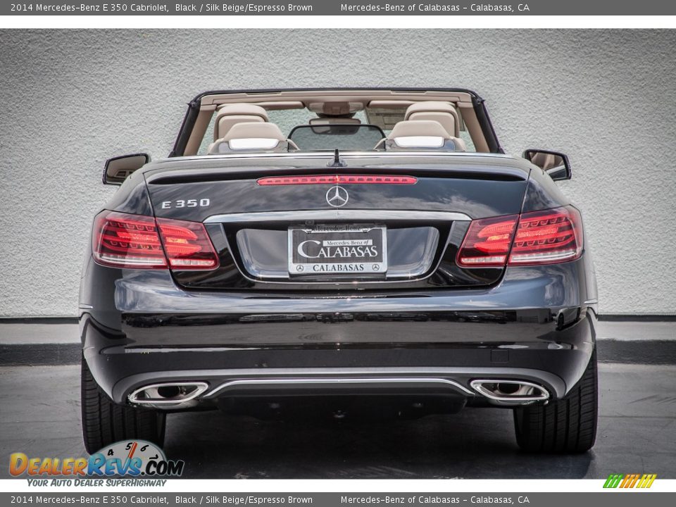 2014 Mercedes-Benz E 350 Cabriolet Black / Silk Beige/Espresso Brown Photo #3