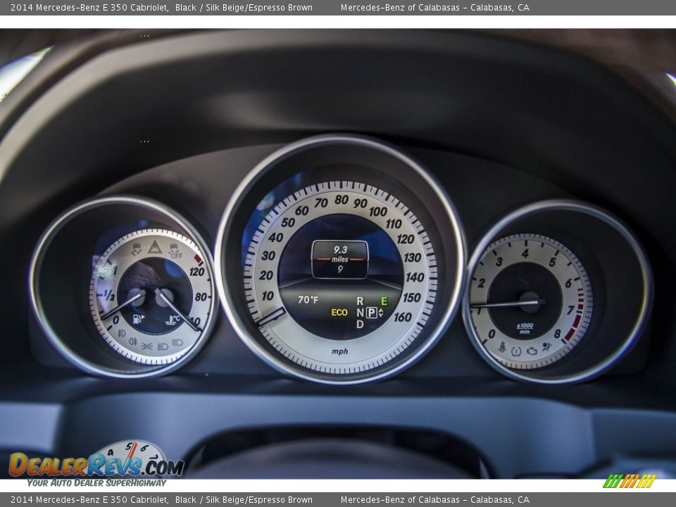 2014 Mercedes-Benz E 350 Cabriolet Black / Silk Beige/Espresso Brown Photo #6