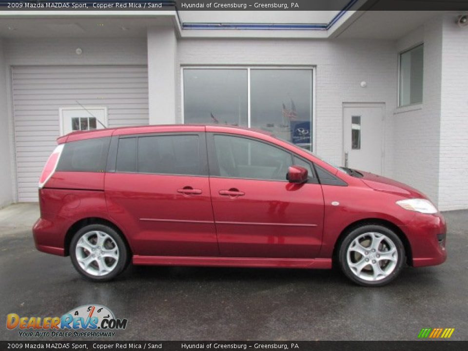 2009 Mazda MAZDA5 Sport Copper Red Mica / Sand Photo #2