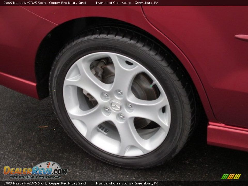 2009 Mazda MAZDA5 Sport Copper Red Mica / Sand Photo #3