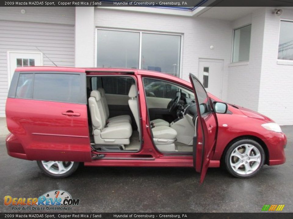 2009 Mazda MAZDA5 Sport Copper Red Mica / Sand Photo #11