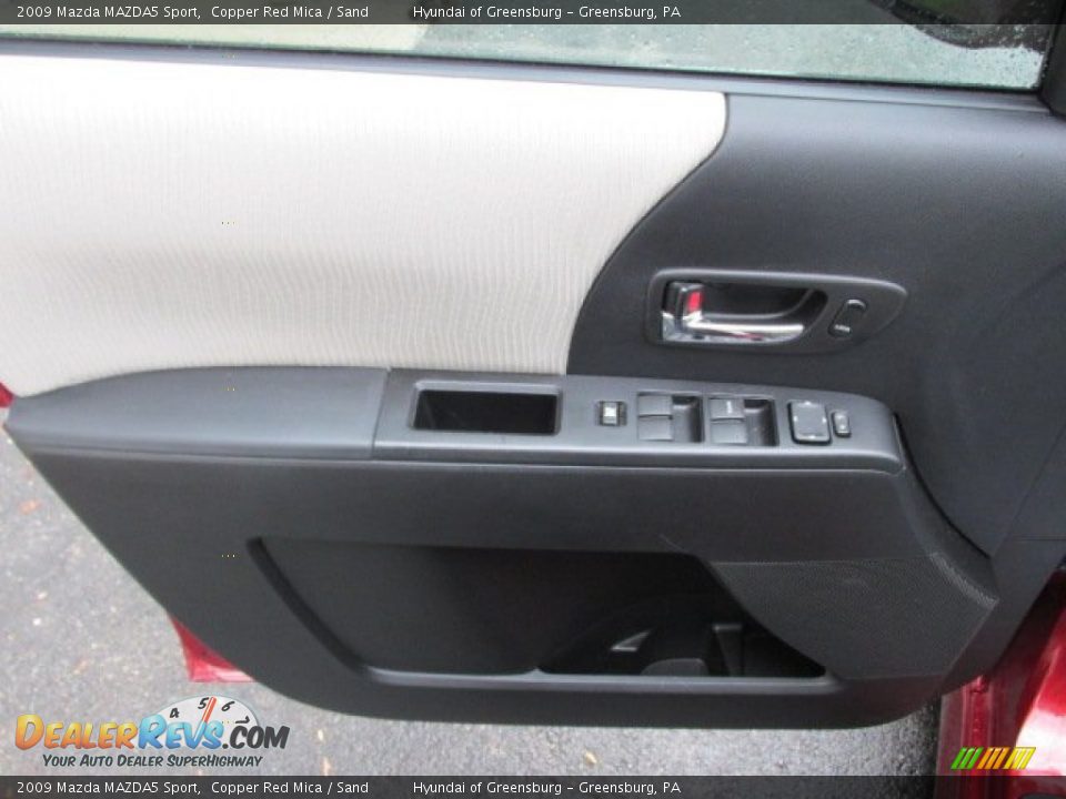 2009 Mazda MAZDA5 Sport Copper Red Mica / Sand Photo #12