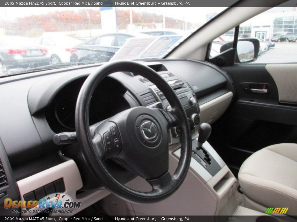2009 Mazda MAZDA5 Sport Copper Red Mica / Sand Photo #13