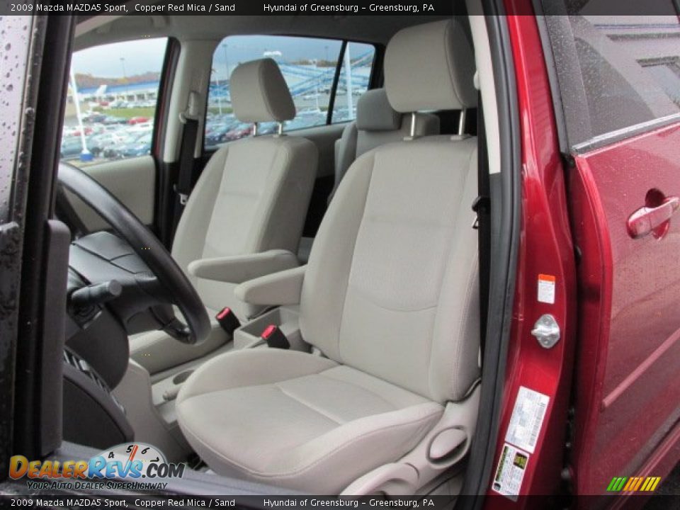 2009 Mazda MAZDA5 Sport Copper Red Mica / Sand Photo #14
