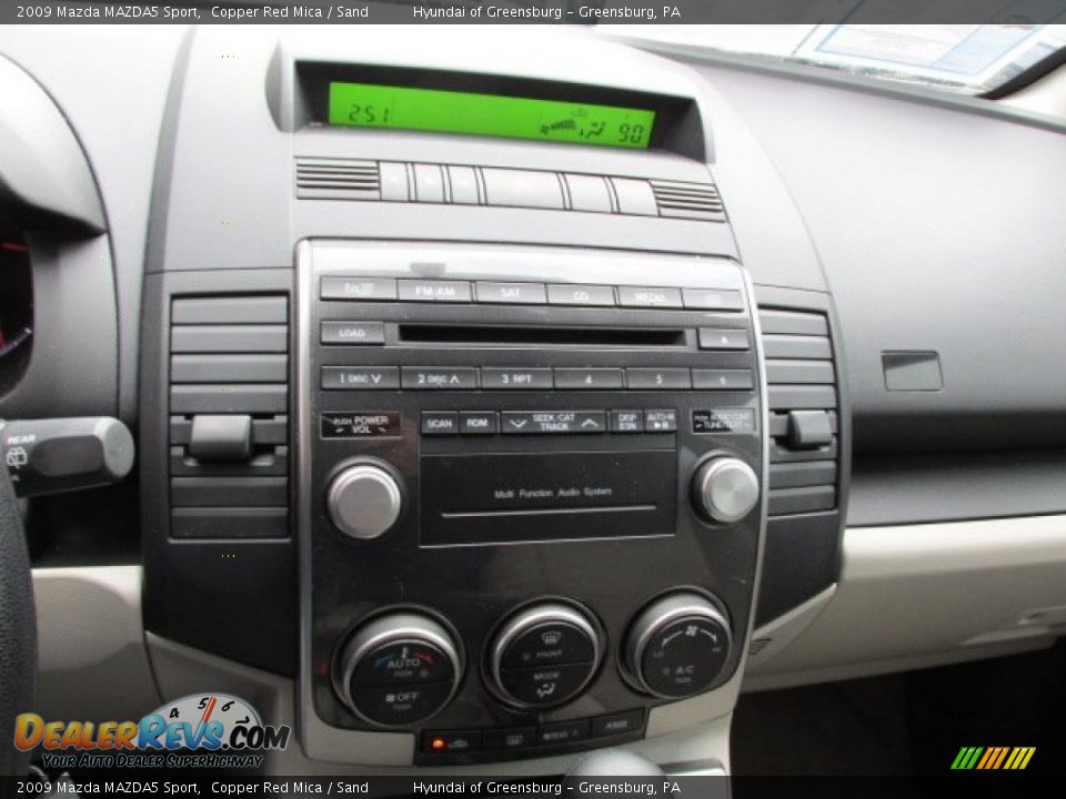 2009 Mazda MAZDA5 Sport Copper Red Mica / Sand Photo #15