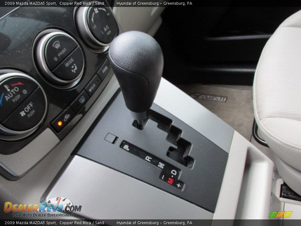2009 Mazda MAZDA5 Sport Copper Red Mica / Sand Photo #16