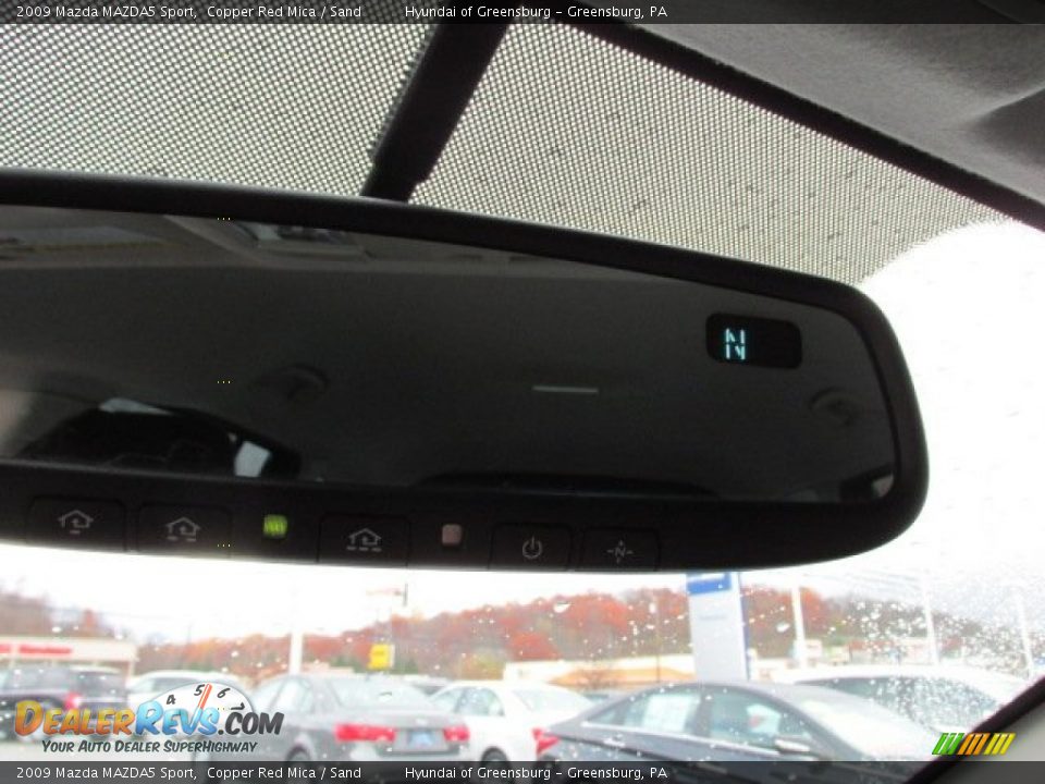 2009 Mazda MAZDA5 Sport Copper Red Mica / Sand Photo #17