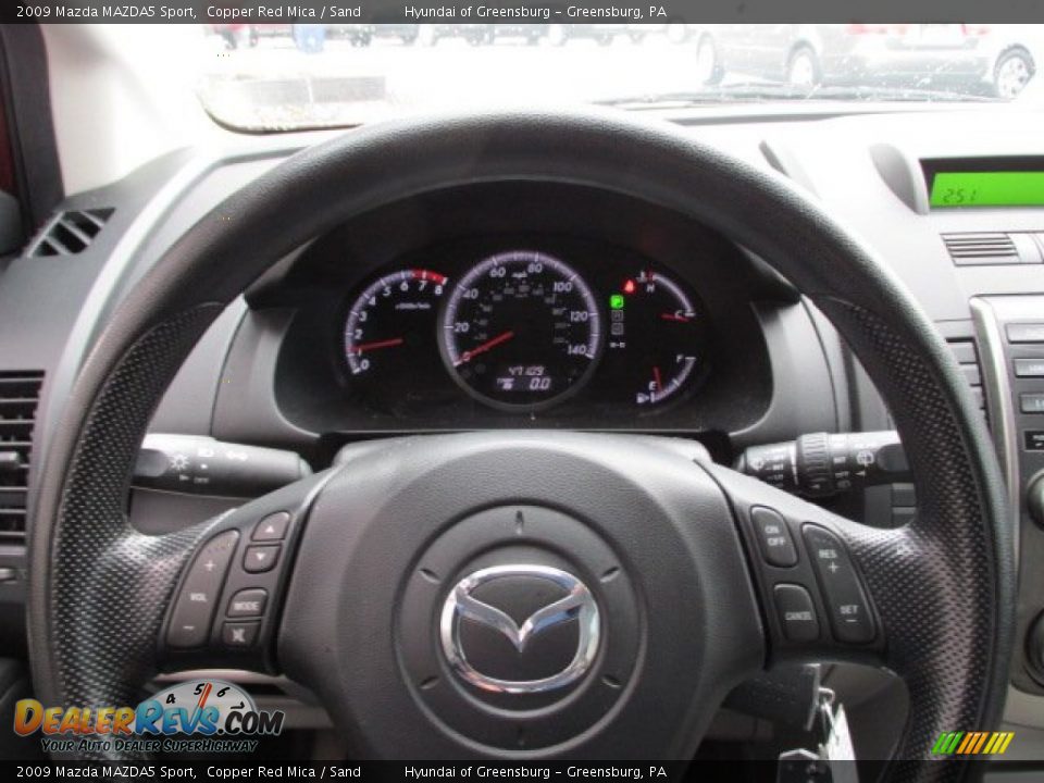2009 Mazda MAZDA5 Sport Copper Red Mica / Sand Photo #18