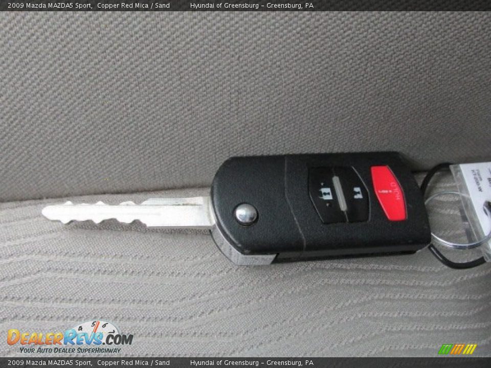 2009 Mazda MAZDA5 Sport Copper Red Mica / Sand Photo #22