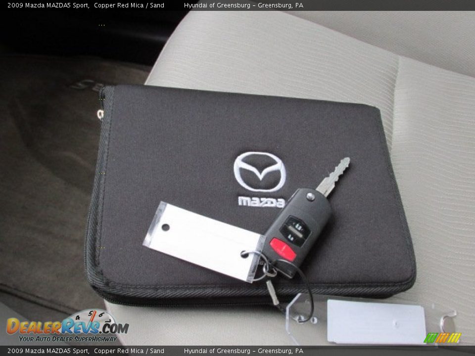 2009 Mazda MAZDA5 Sport Copper Red Mica / Sand Photo #23