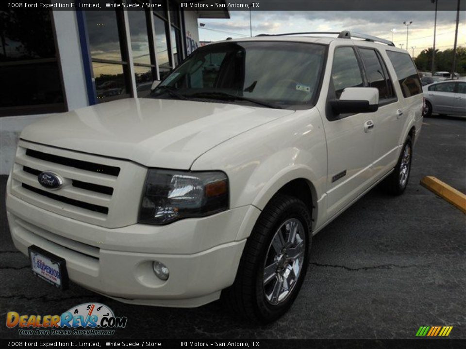 2008 Ford Expedition EL Limited White Suede / Stone Photo #1