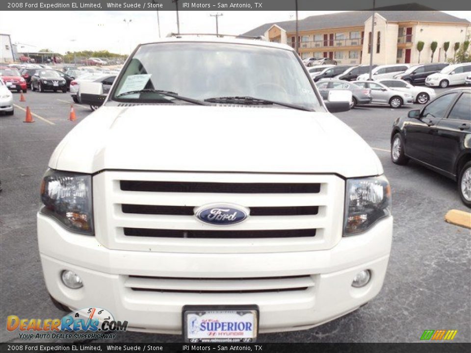 2008 Ford Expedition EL Limited White Suede / Stone Photo #2