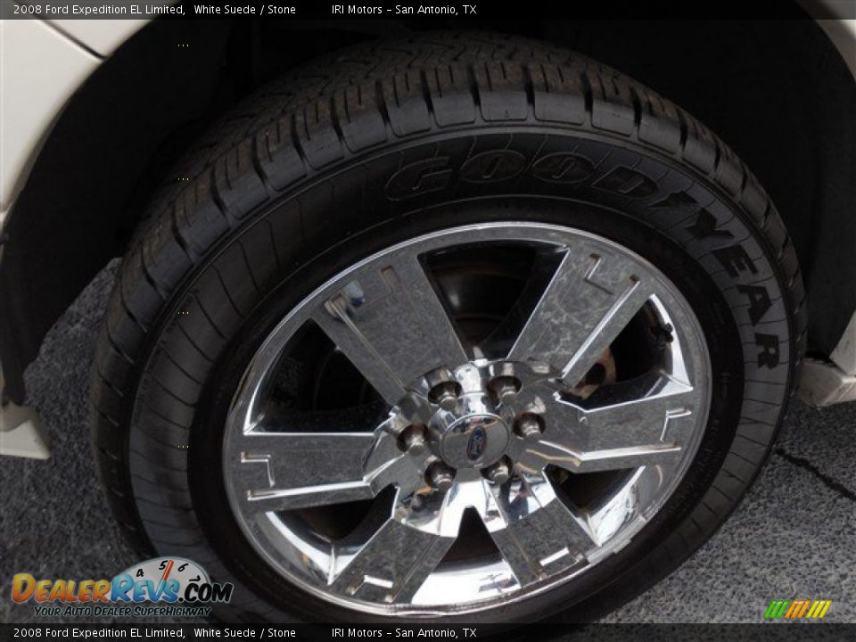 2008 Ford Expedition EL Limited White Suede / Stone Photo #6