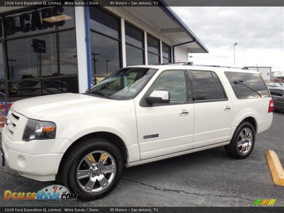 2008 Ford Expedition EL Limited White Suede / Stone Photo #7