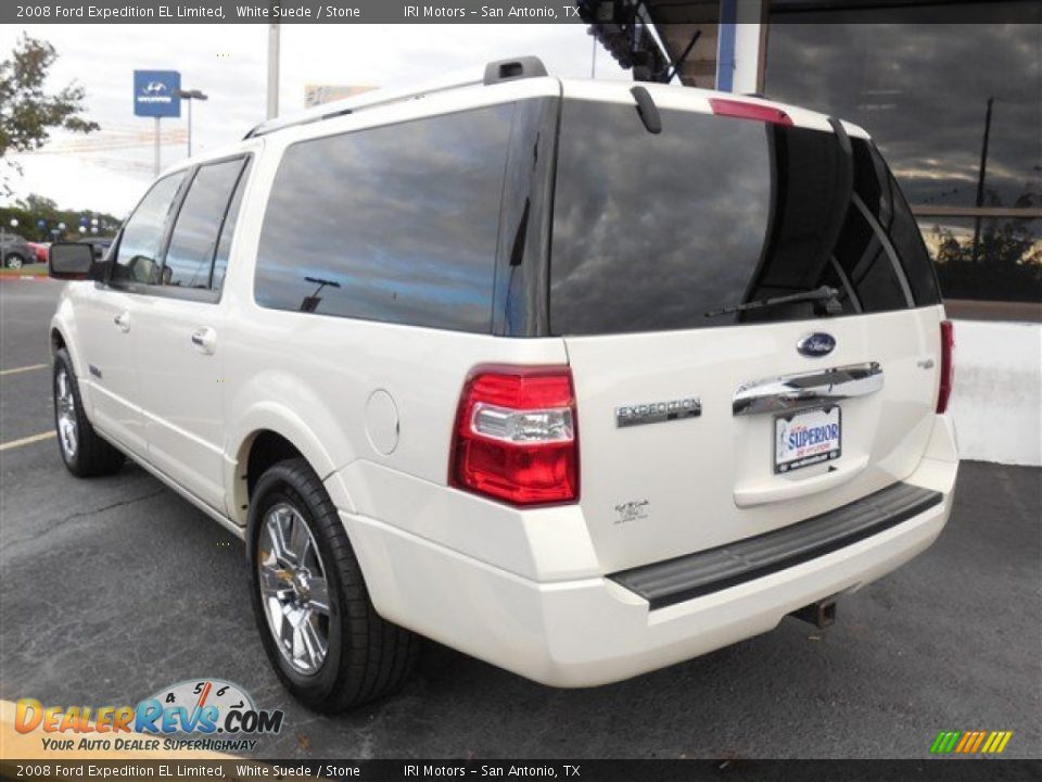 2008 Ford Expedition EL Limited White Suede / Stone Photo #9