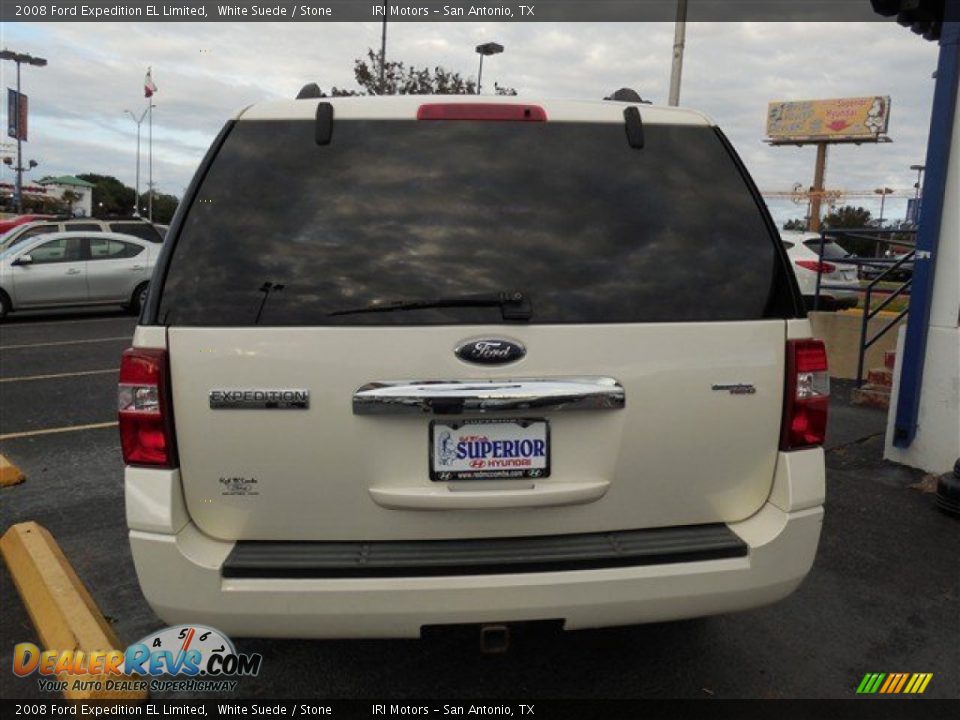 2008 Ford Expedition EL Limited White Suede / Stone Photo #10
