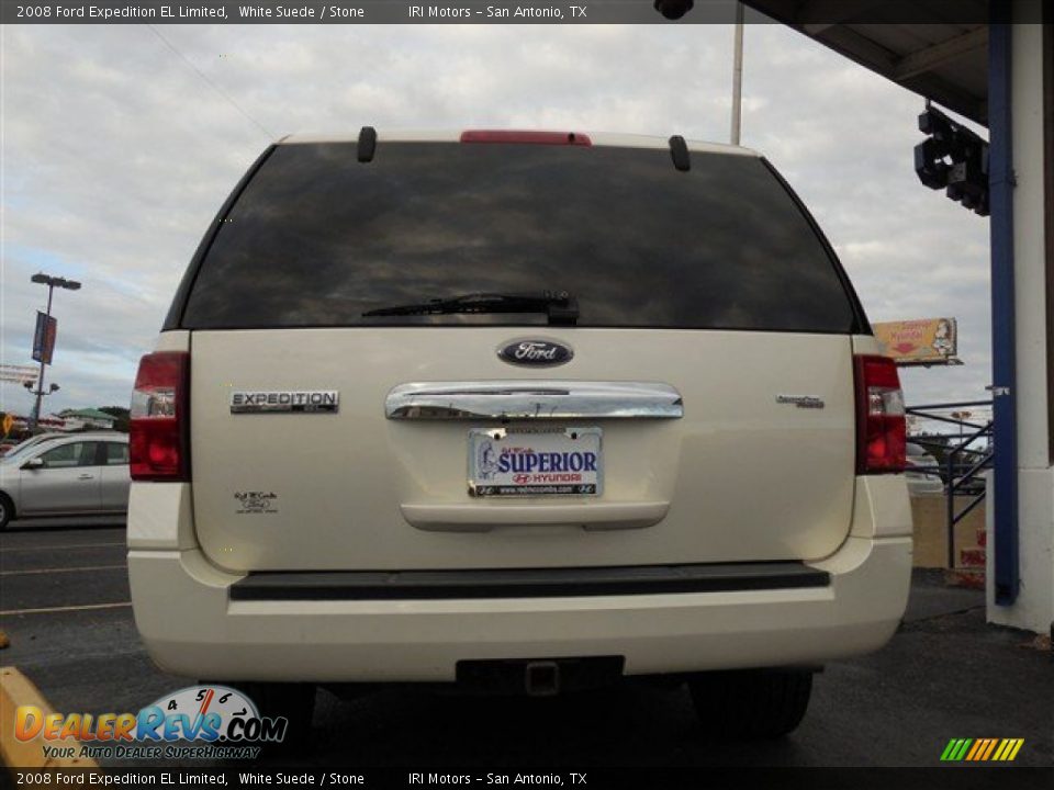 2008 Ford Expedition EL Limited White Suede / Stone Photo #11